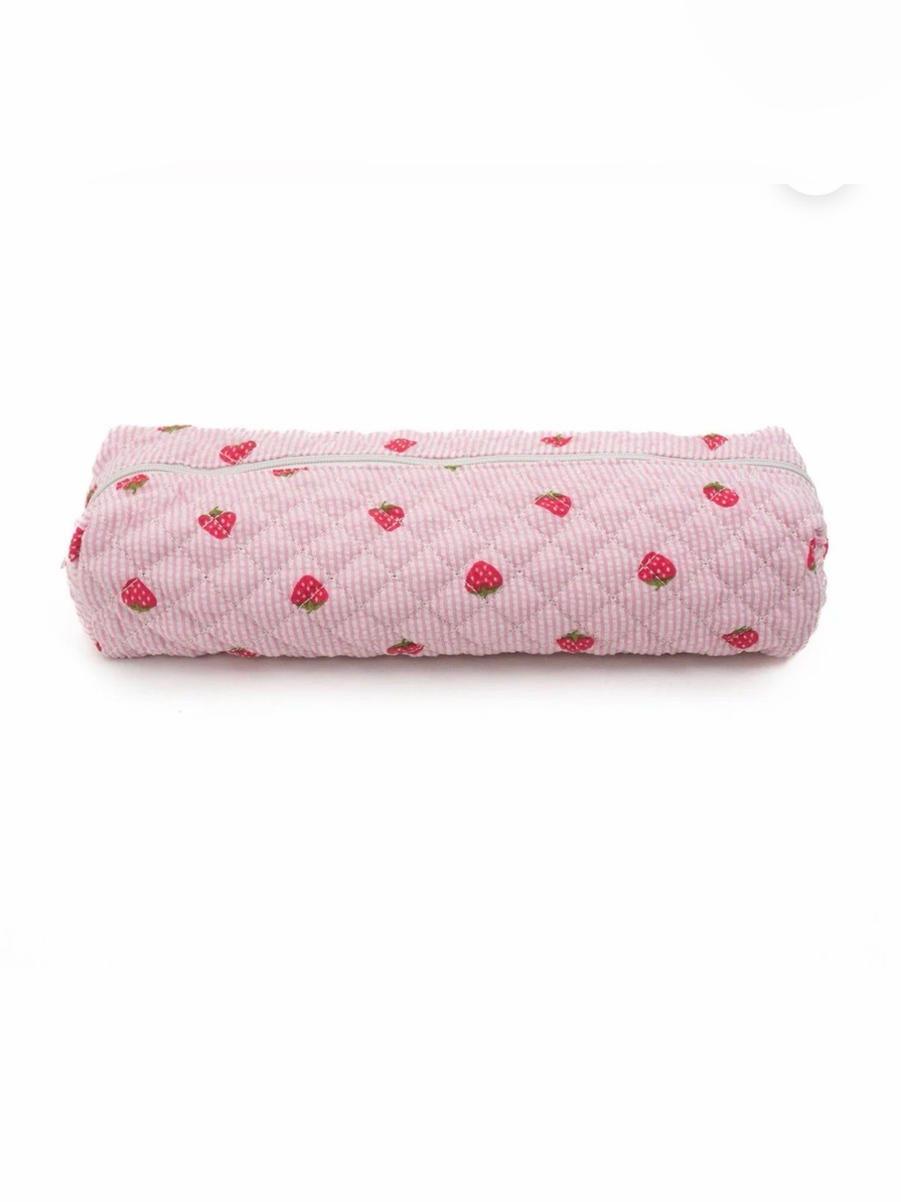 New Moon Nude  Handmade hair tool bag Quilted Pink Strawberry